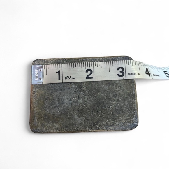 VTG Japanese Rectangular Metal Kenzan Floral Frog Ikebana Flower Holder Japan - Picture 5 of 6